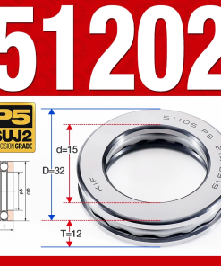 Vòng bi - bạc đạn 51202 (Chặn trục - 15*32*12 mm)