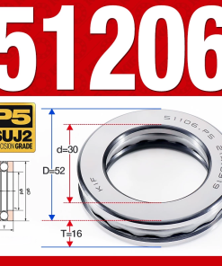 Vòng bi - bạc đạn 51206 (Chặn trục - 30*52*16 mm)