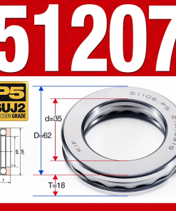 Vòng bi - bạc đạn 51207 (Chặn trục - 35*62*18 mm)