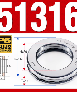 Vòng bi - bạc đạn 51316 (Chặn trục - 80*140*44 mm)