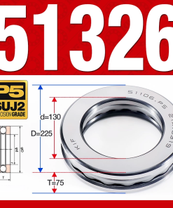 Vòng bi - bạc đạn 51326 (Chặn trục - 130*225*75 mm)