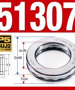 Vòng bi - bạc đạn 51307 (Chặn trục - 35*68*24 mm)