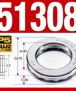 Vòng bi - bạc đạn 51308 (Chặn trục - 40*78*26 mm)