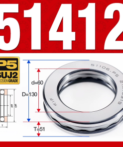 Vòng bi - bạc đạn 51412 (Chặn trục - 60*130*51 mm)