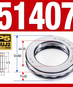 Vòng bi - bạc đạn 51407 (Chặn trục - 35*80*32 mm)