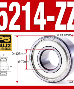 Vòng bi - bạc đạn 5214-ZZ  (Phớt kim loại - 70*125*39,7 mm)