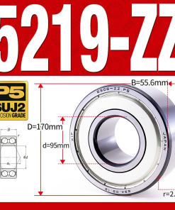 Vòng bi - bạc đạn 5219-ZZ  (Phớt kim loại - 95*170*55.6 mm)