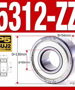 Vòng bi - bạc đạn 5314-ZZ  (Phớt kim loại - 70*150*63,5 mm)