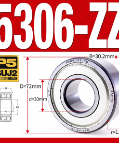 Vòng bi - bạc đạn 5306-ZZ  (Phớt kim loại - 30*72*30.2 mm)