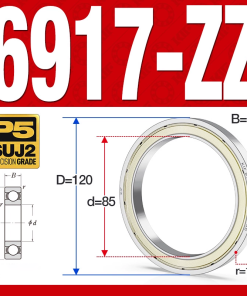 Vòng bi - bạc đạn 6917-ZZ  (Phớt kim loại - 85*120*18 mm)