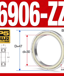 Vòng bi - bạc đạn 6906-ZZ  (Phớt kim loại -  30*47*9 mm)