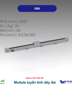 OB6 Module truyền động tuyến tính dây đai Dòng OB (Mô-đun dây đai tốc độ cao)