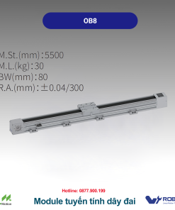 OB8 Module truyền động tuyến tính dây đai Dòng OB (Mô-đun dây đai tốc độ cao)