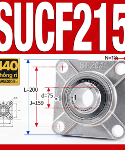 Gối đỡ vòng bi SUCF215 (Inox 440C - Đường kính trong 75 mm)