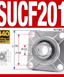 Gối đỡ vòng bi SUCF201 (Inox 440C - Đường kính trong 12 mm)