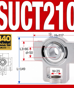 Gối đỡ vòng bi SUCT210 (Inox 440C - Đường kính trong 50 mm)