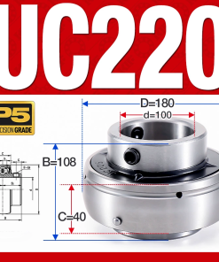 Vòng bi gối UC220 (Tiêu chuẩn - Đường kính trong 100 mm)