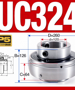 Vòng bi gối UC324 (Dày nặng - Đường kính trong 120 mm)