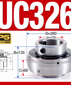 Vòng bi gối UC326 (Dày nặng - Đường kính trong 130 mm)