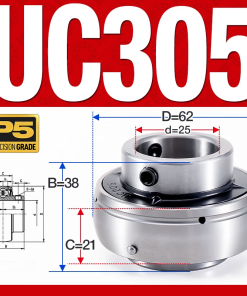 Vòng bi gối UC305 (Dày nặng - Đường kính trong 25 mm)