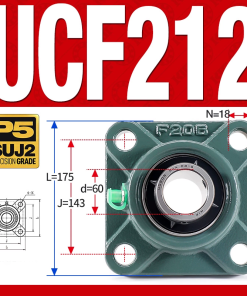 Gối đỡ vòng bi UCF212 (Tiêu chuẩn - Đường kính trong 60 mm)