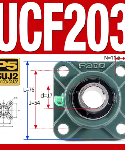 Gối đỡ vòng bi UCF203 (Tiêu chuẩn - Đường kính trong 17 mm)