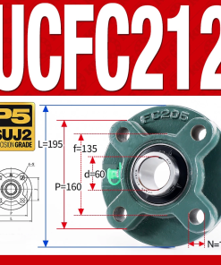 Gối đỡ vòng bi UCFC212 (Tiêu chuẩn - Đường kính trong 60 mm)