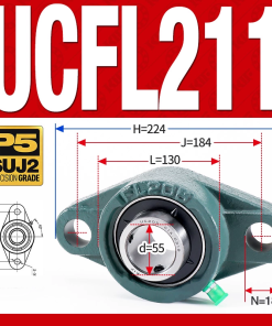 Gối đỡ vòng bi UCFL211 (Tiêu chuẩn - Đường kính trong 55 mm)