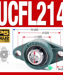 Gối đỡ vòng bi UCFL214 (Tiêu chuẩn - Đường kính trong 70 mm)