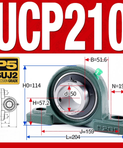 Gối đỡ vòng bi UCP210 (Tiêu chuẩn - Đường kính trong 50 mm)
