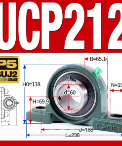 Gối đỡ vòng bi UCP212 (Tiêu chuẩn - Đường kính trong 60 mm)