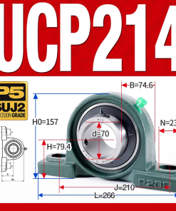 Gối đỡ vòng bi UCP214 (Tiêu chuẩn - Đường kính trong 70 mm)