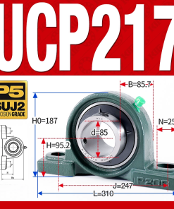 Gối đỡ vòng bi UCP217 (Tiêu chuẩn - Đường kính trong 85 mm)