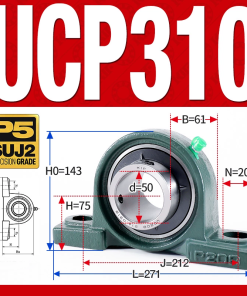 Gối đỡ vòng bi UCP310 (Dày nặng - Đường kính trong 50 mm)