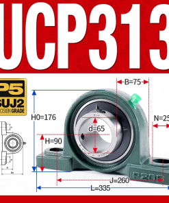 Gối đỡ vòng bi UCP313 (Dày nặng - Đường kính trong 65 mm)