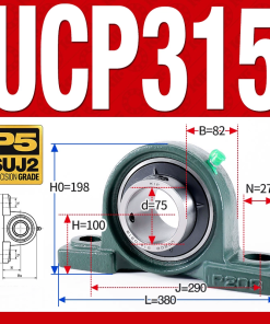 Gối đỡ vòng bi UCP315 (Dày nặng - Đường kính trong 75 mm)