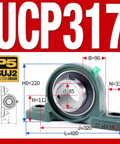 Gối đỡ vòng bi UCP317 (Dày nặng - Đường kính trong 85 mm)