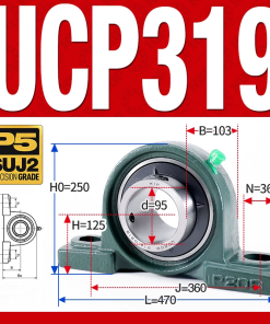 Gối đỡ vòng bi UCP319 (Dày nặng - Đường kính trong 95 mm)