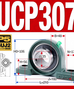 Gối đỡ vòng bi UCP307 (Dày nặng - Đường kính trong 35 mm)