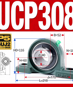 Gối đỡ vòng bi UCP308 (Dày nặng - Đường kính trong 40 mm)