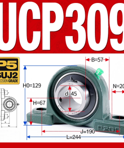 Gối đỡ vòng bi UCP309 (Dày nặng - Đường kính trong 45 mm)