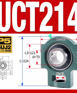 Gối đỡ vòng bi UCT214  (Tiêu chuẩn - Đường kính trong 70 mm)