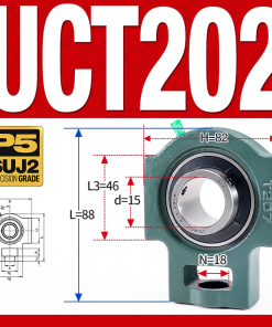 Gối đỡ vòng bi UCT202  (Tiêu chuẩn - Đường kính trong 15 mm)