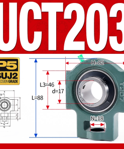 Gối đỡ vòng bi UCT203  (Tiêu chuẩn - Đường kính trong 17 mm)