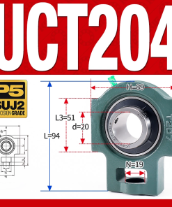 Gối đỡ vòng bi UCT204  (Tiêu chuẩn - Đường kính trong 20 mm)