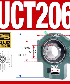 Gối đỡ vòng bi UCT206  (Tiêu chuẩn - Đường kính trong 30 mm)