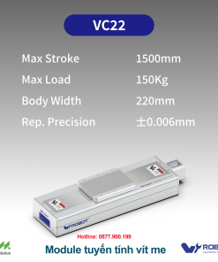 VC22 Module truyền động tuyến tính vít me Dòng VC (Chống xoắn, Tải trọng nặng)