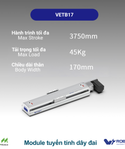 VETB17 Module truyền động tuyến tính dây đai Dòng VETB (Mô-đun tuyến tính dây đai định thời)