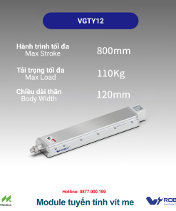 VGTY12 Module truyền động tuyến tính vít me Dòng VGTY (Mô-đun xi lanh điện tích hợp)