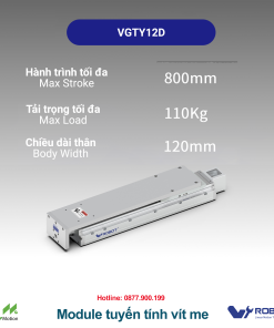 VGTYD12 Module truyền động tuyến tính vít me Dòng VGTYD (Mỏng nhẹ, Lực đẩy cao)